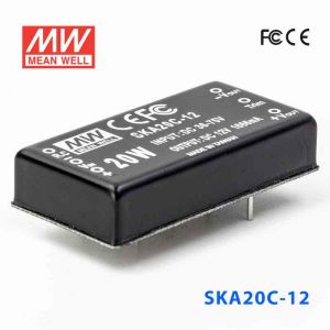SKA20C-12  20W  36~72V  输入 12V  1.67A 稳压单路输出明纬DC-DC转换模块电源