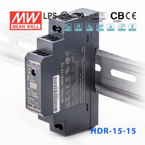 HDR-15-15  15W 15V 1A  单路输出明纬超薄型导轨安装电源