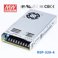 RSP-320-4 320W 4V60A 单路输出带功率因素校正超薄型明纬开关电源