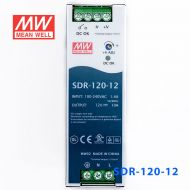 SDR-120-12 120W 12V10A 高效率高功率因素单路输出DIN导轨安装明纬开关电源