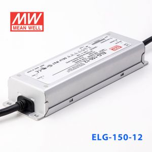 ELG-150-12  120W  12V 10A  基本型(线缆接线/铝壳IP67/100～305Vac输入)明纬PFC防水LED电源