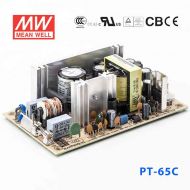 PT-65C  65W  +5V 7A  +15V 2.6A -15V 0.7A  三路输出无外壳PCB板明纬开关电源