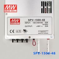 SPV-1500-48 1500W 48V32A 单路输出电压可调PFC明纬开关电源