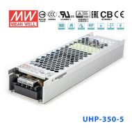UHP-350-5 300W 5V 60A 明纬PFC高性能超薄电源
