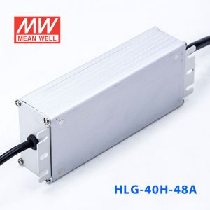 HLG-40H-48A  40W  48V 0.84A  强耐环境恒压+恒流PFC高效铝壳IP65防水LED电源(恒压恒流值可面板设定) 