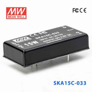 SKA15C-033  15W  36~72V  输入 3.3V  稳压单路输出明纬DC-DC转换模块电源