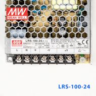 LRS-100-24 108W 24V4.5A单路输出超薄型低空载损耗明纬开关电源