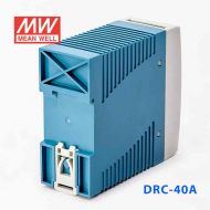 DRC-40A 40W 13.8V1.9A 单路输出浮充电直流UPS导轨安装明纬安防电源