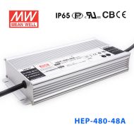 HEP-480-48 480W48V10A无风扇全密封高效率明纬电源