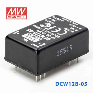 DCW12B-05  12W  18~36V  输入  ±5V  稳压双路输出明纬DC-DC转换模块电源