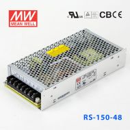 RS-150-48 150W 48V3.3A 单路输出明纬电源(G3系列-高性能内置有外壳)