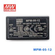 MPM-05-12台湾明纬5W 80~264V输入 12V0.42A输出绿色医疗基板电源