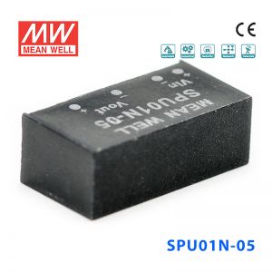 SPU01N-05 1W 24V 转 5V 非稳压单路输出明纬DC-DC转换模块电源