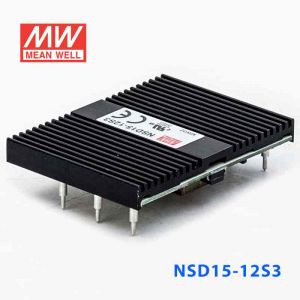 NSD15-12S3  15W  9.4~36V 输入 3.3V 稳压输出板上安装型明纬DC-DC变换电源