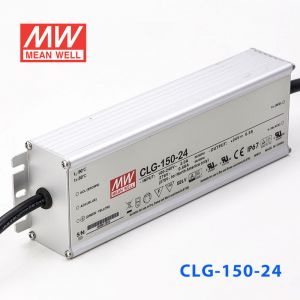 CLG-150-24  150W  24V 6.3A 恒压+恒流PFC高效铝壳IP67防水LED电源(引线接线) 