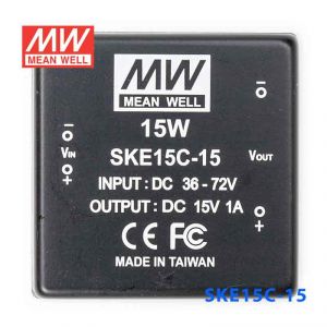 SKE15C-15  15W  36~72V  输入  15V  单路输出明纬DC-DC转换模块电源