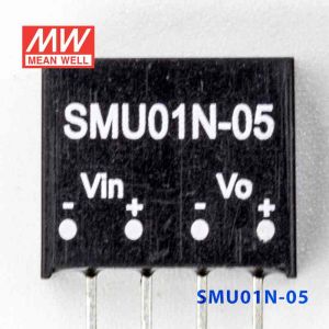 SMU01N-05  1W  24V-5V  非稳压单路输出明纬DC-DC转换模块电源