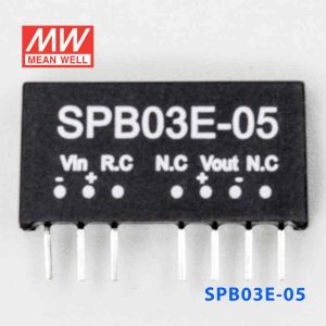 SPB03E-05  3W  4.5~9V  输入 5V  稳压单路输出明纬DC-DC转换模块电源