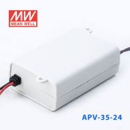 APV-35-24   35W    24V   1.5A 明纬牌恒压输出防水塑壳LED照明电源 