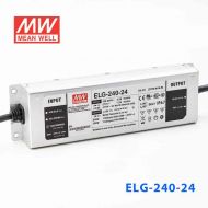 ELG-240-24  240W  24V 10A  基本型(线缆接线/铝壳IP67/100～305Vac输入)明纬PFC防水LED电源