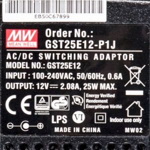 GST25E12-P1J 25W 12V2.08A高效能低空载损耗绿色节能欧规适配器