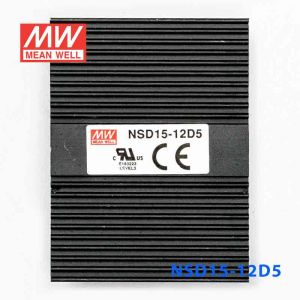 NSD15-12D5  15W  9.4~36V 输入 ±5V  稳压双路输出板上型明纬DC-DC变换电源