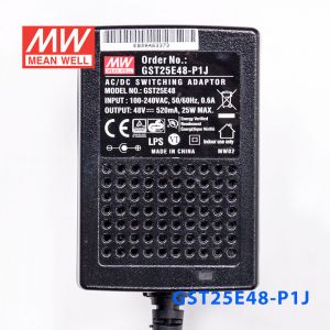 GST25E48-P1J 25W 48V0.52A高效能低空载损耗绿色节能欧规适配器