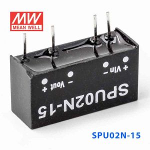 SPU02N-15  2W  24V-15V  非稳压单路输出明纬DC-DC转换模块电源