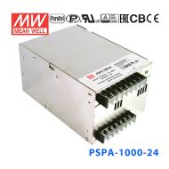 PSPA-1000-24明纬1008W 90~264V输入24V42A输出具有PFC和并联功能