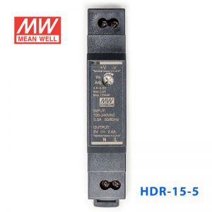 HDR-15-5  12W 5V 2.4A  单路输出明纬超薄型导轨安装电源