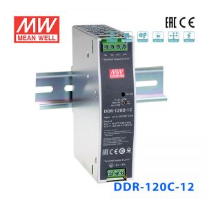 DDR-120C-12明纬120W 33.6~67.2V输入 12V10A输出导轨型DC-DC电源