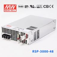 RSP-3000-48 3000W 48V62.5A 单路输出带功率因素校正可并联明纬开关电源