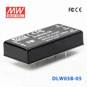DLW05B-05  5W  18~36V  输入  ±5V  稳压双路输出明纬DC-DC转换模块电源