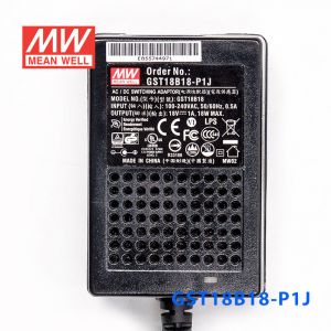 GST18B18-P1J  18W 18V1.0A高效能低空载损耗绿色节能桌上型适配器