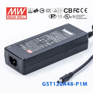 GST120A48-P1M 120W 48V2.5A高效能低空载损耗绿色节能桌上型适配器