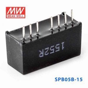 SPB05B-15  5W  18~36V 输入 15V 稳压单路输出明纬DC-DC转换模块电源
