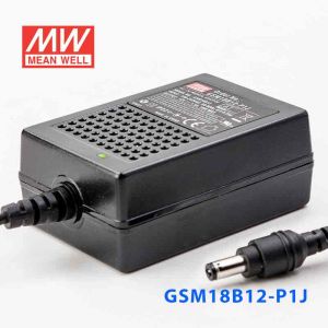 GSM18B12-P1J 18W 12V1.5A输出明纬高能效医疗型IEC320-C8插口电源适配器