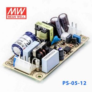 PS-05-12  5W  12V 0.45A  单路输出无外壳PCB板明纬开关电源