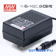 GST18U28-P1J 18W 28V0.64A高效能低空载损耗绿色节能美规适配器