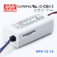 APV-12-5    12W   5V   2A 明纬牌恒压输出防水塑壳LED照明电源