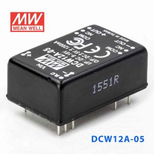 DCW12A-05  12W  9~18V 输入 ±5V  稳压双路输出明纬DC-DC转换模块电源