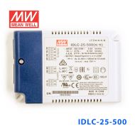 IDLC-25-500 25W 35~50V 500mA 恒流输出无频闪二合一调光明纬LED开关电源