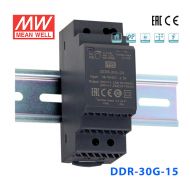DDR-30G-15台湾明纬30W 9~36V输入 15V2A输出导轨型DC-DC电源