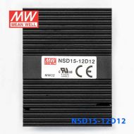 NSD15-12D12  15W  9.4~36V  输入 ±12V  稳压双路输出板上型明纬DC-DC变换电源