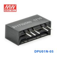 DPU01N-05 1W 24V 转 ±5V  非稳压双路输出明纬DC-DC转换模块电源