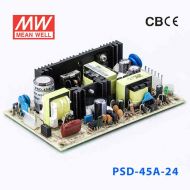 PSD-45A-24  45W  9.2~18V  输入 24V 1.25A  单路输出PCB板明纬DC-DC变换电源