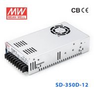 SD-350D-12  350W 72~144V  输入 12V 27.5A  输出有外壳明纬DC-DC转换电源