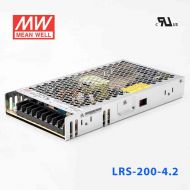 LRS-200-4.2 168W 4.2V40A输出（输入电压开关选择型)明纬超薄高性能开关电源