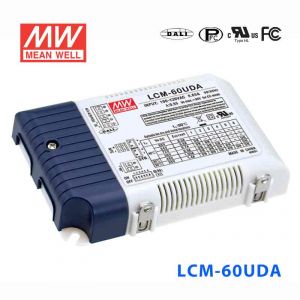 LCM-60UDA   60W   DALI界面/点动调光多档输出恒流电源
