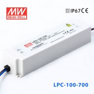 LPC-100-700    100W   700mA恒流输出明纬牌IP67防水塑壳LED电源